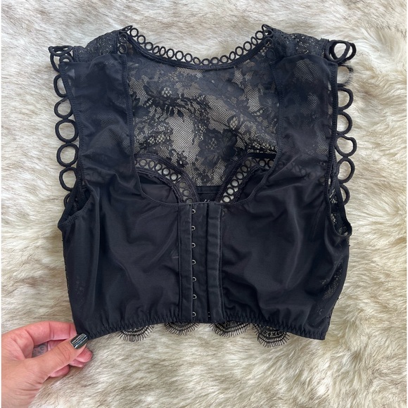 Victoria’s Secret High Neck Lace & Circles Corset Bralette - Picture 2 of 8